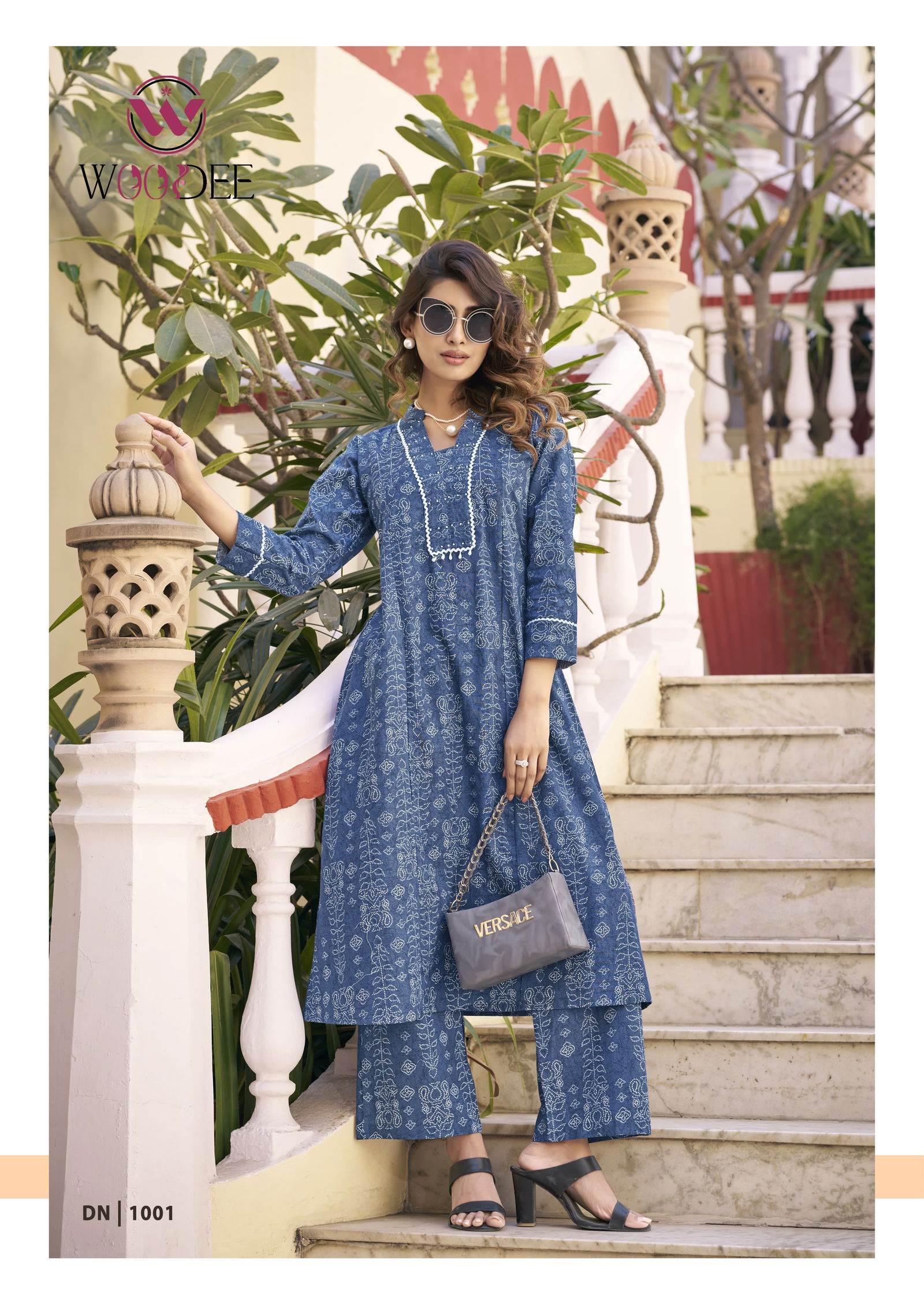Aneri By Woodee Cotton Printed Kurti With Bottom Suppliers In India